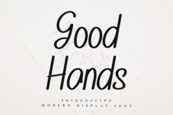 Good Hands Font - Featured Image