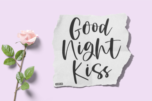 Good Night Kiss Font - Featured Image