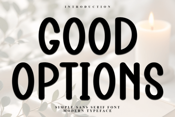 Good Options Font - Featured Image
