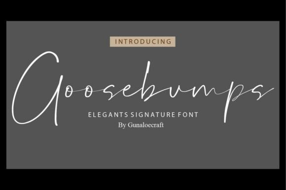 Goosebumps Font - Featured Image
