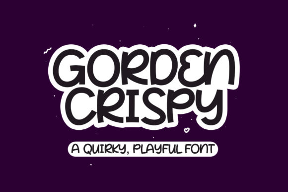 Gorden Crispy Font - Featured Image