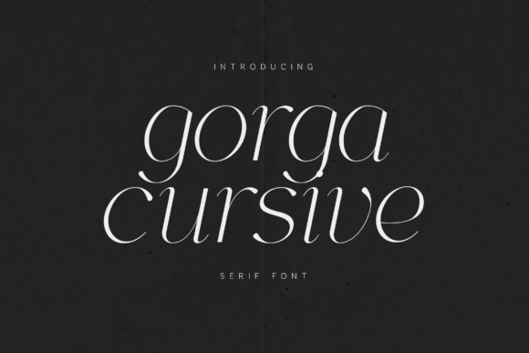 Gorga Cursive Font - Featured Image