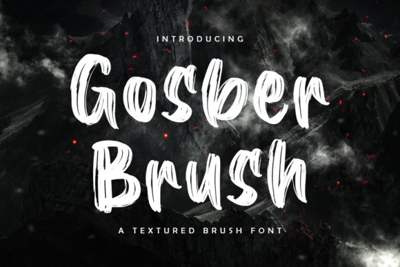 Gosber Brush Font - Featured Image