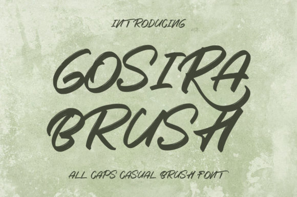 Gosira Brush Font - Featured Image
