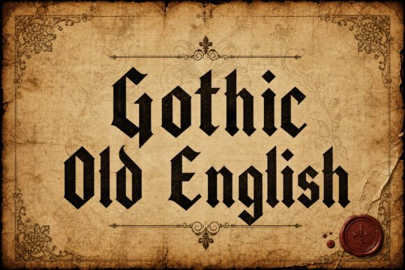 Gothic Old English Font - Featured Image
