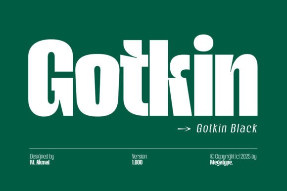 Gotkin Black Font - Featured Image