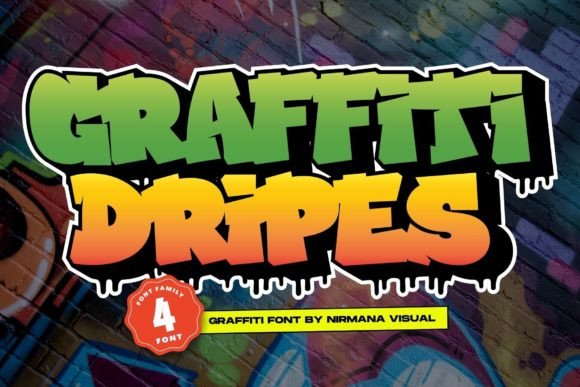 Graffiti Dripes Font - Featured Image