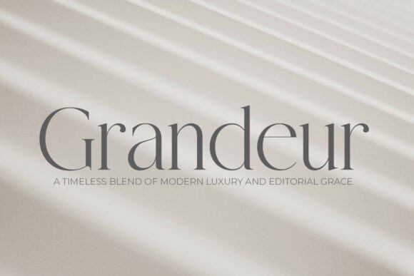 Grandeur – Elegant Classic Serif Font - Featured Image