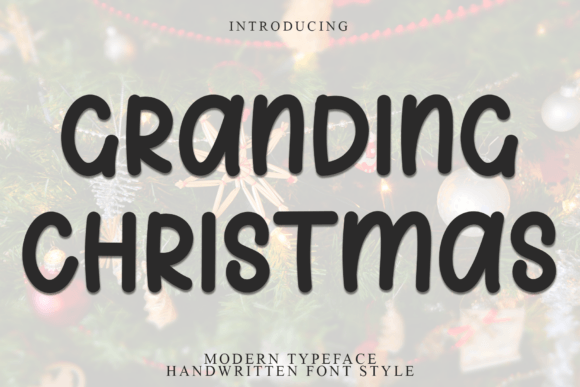 Granding Christmas Font - Featured Image