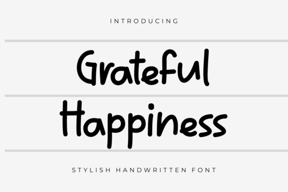 Grateful Happiness Font - Featured Image
