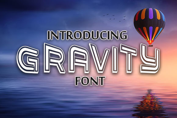 Gravity Font - Featured Image