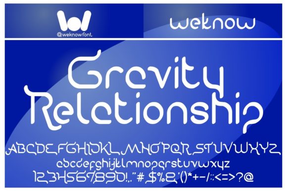 Gravity Relationship Font - Featured Image