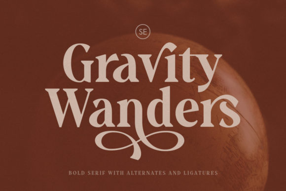 Gravity Wanders Font - Featured Image
