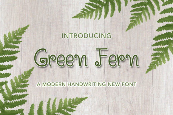 Green Fern Font - Featured Image
