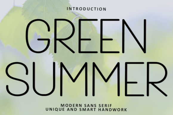 Green Summer Font - Featured Image