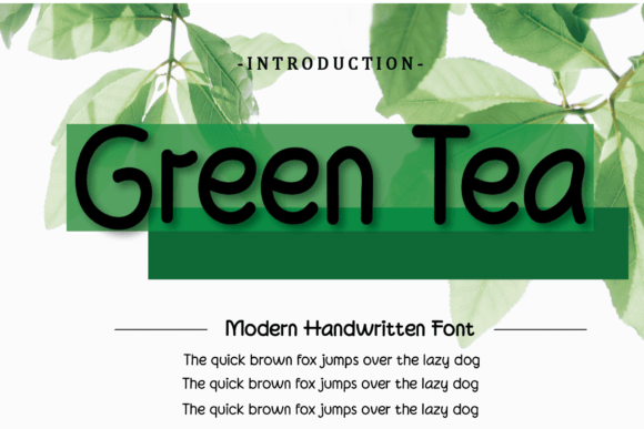 Green Tea Font - Featured Image