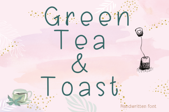 Green Tea and Toast Font - Featured Image