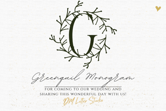 Greenquill Monogram Font - Featured Image