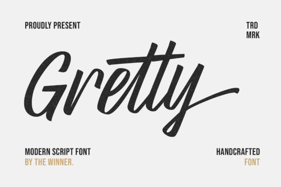 Gretty Script Font - Featured Image