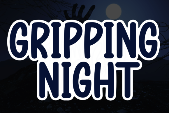Gripping Night Font - Featured Image