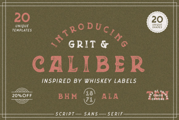 Grit & Caliber Font - Featured Image