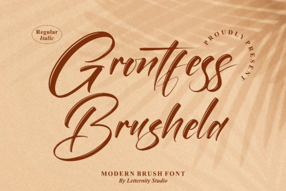 Grontfess Brushela Font - Featured Image