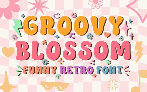 Groovy Blossom Font - Featured Image