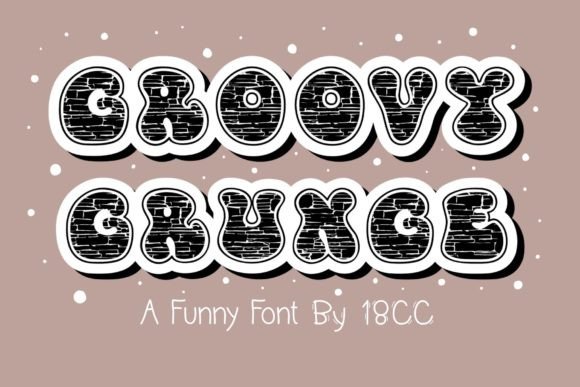 Groovy Grunge Font - Featured Image