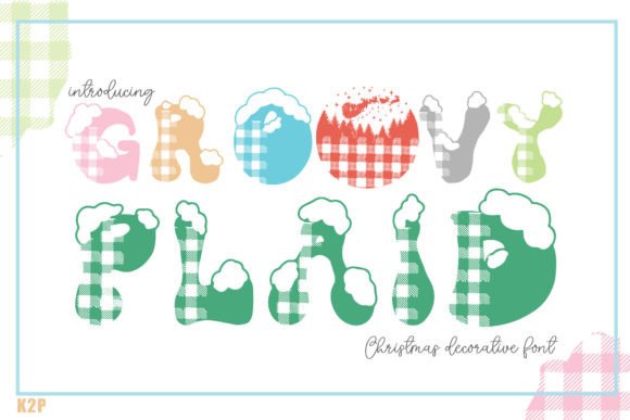 Groovy Plaid Font - Featured Image