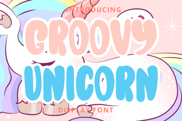 Groovy Unicorn Font - Featured Image