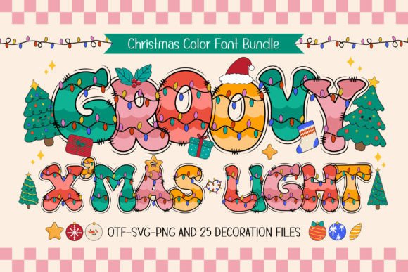 Groovy X'mas Light Font - Featured Image