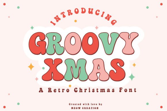 Groovy Xmas Font - Featured Image