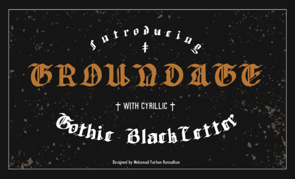 Groundage Font - Featured Image