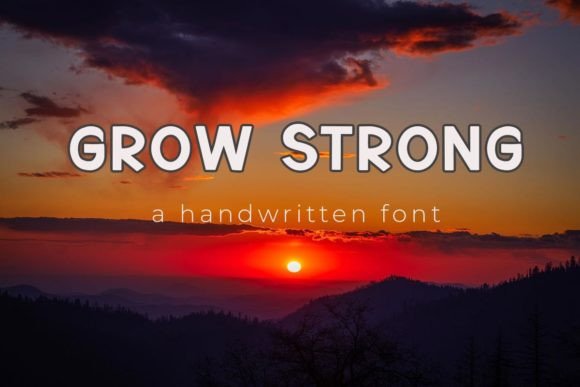 Grow Strong Font - Featured Image