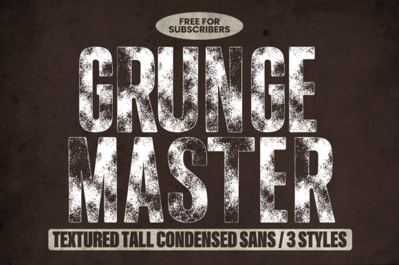 Grunge Master Font - Featured Image
