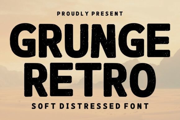 Grunge Retro Font - Featured Image