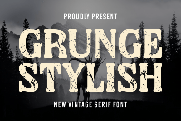 Grunge Stylish Font - Featured Image