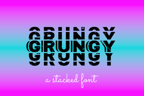 Grungy Font - Featured Image