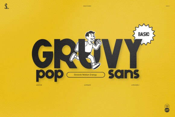 Gruvy Pop Sans Font - Featured Image