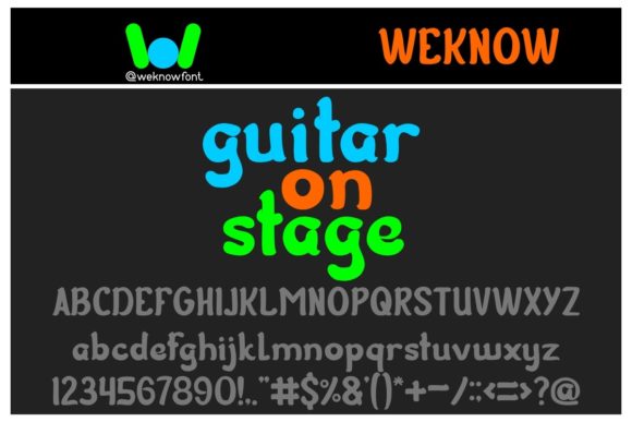 Guitar on Stage Font - Featured Image