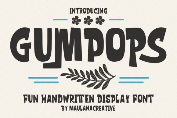 Gumpops Font - Featured Image