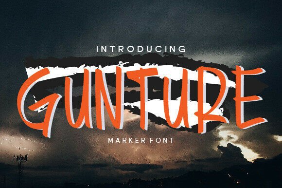 Gunture Font - Featured Image