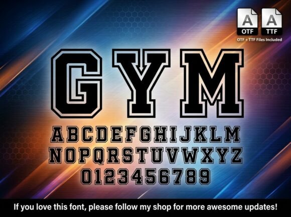 Gym Font - Featured Image