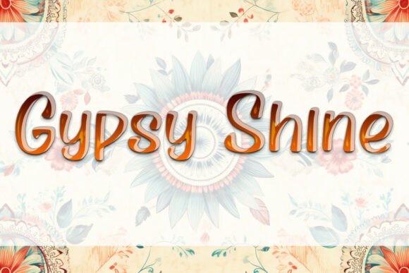 Gypsy Shine Font - Featured Image