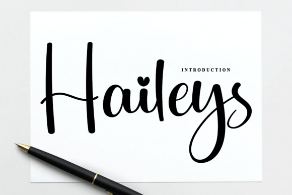 Haileys Font - Featured Image