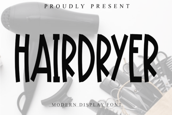Hairdryer Font - Featured Image