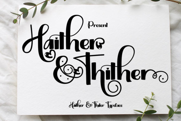 Haither and Thiter Font - Featured Image