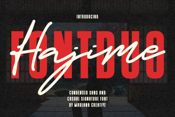 Hajime Font Duo Font - Featured Image