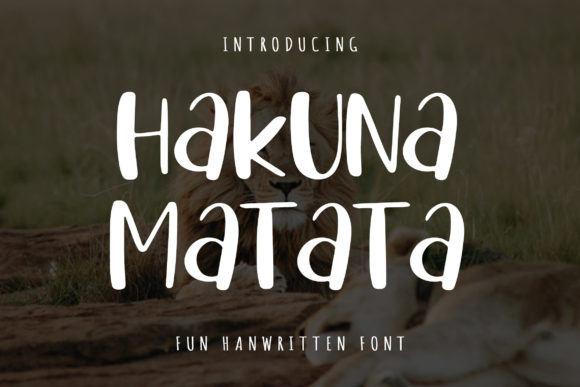 Hakuna Matata Font - Featured Image
