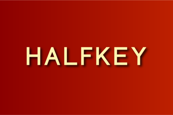Halfkey Font - Featured Image
